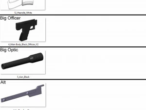 F-11D Blaster Rifle and SE44 Blaster - Star Wars Bundle - Printable s - STL files 3D Print Model