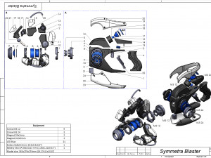 Symmetra Blaster - Overwatch - Printable - STL files 3D Принт Модель