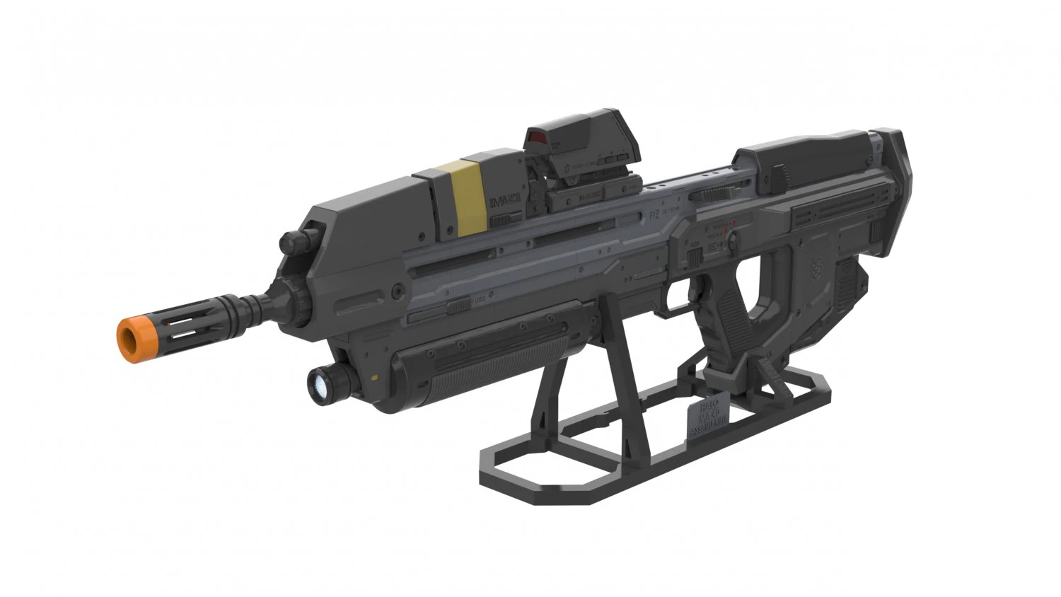 MA40 Assault Rifle - Halo - Printable - STL files 3D Print Model .c4d .max .obj .3ds .fbx .stl .blend 