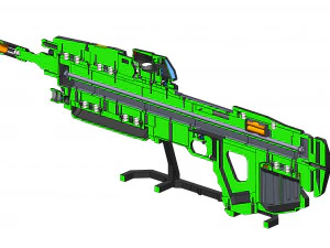MA40 Assault Rifle - Halo - Printable - STL files 3D Print Model