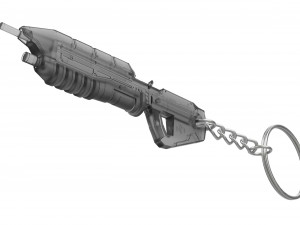 Keychain - MA5c Assault Rifle - Halo - Printable - STL files 3D Print Model