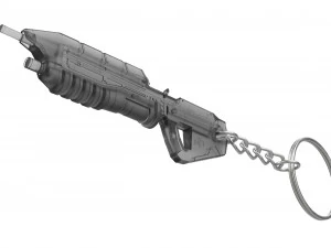 Keychain - MA5c Assault Rifle - Halo - Printable - STL files 3D Print Model