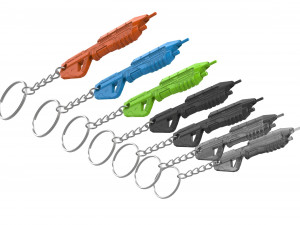 Keychain - MA5c Assault Rifle - Halo - Printable - STL files 3D Print Model