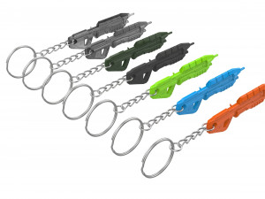Keychain - MA5c Assault Rifle - Halo - Printable - STL files 3D Print Model