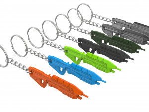 Keychain - MA5c Assault Rifle - Halo - Printable - STL files 3D Print Model