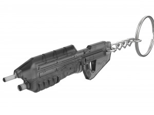 Keychain - MA5c Assault Rifle - Halo - Printable - STL files 3D Print Model