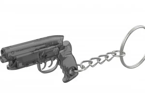 Keychain - Deckards Blaster - BladeRunner - Printable - STL files 3D Print Model