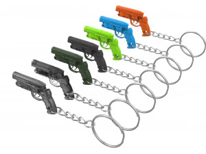 Keychain - Deckards Blaster - BladeRunner - Printable - STL files 3D Print Model