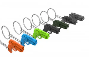 Keychain - Deckards Blaster - BladeRunner - Printable - STL files 3D Print Model