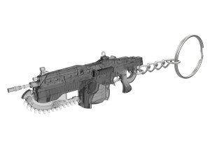 Keychain - Lancer - Gears of War - Printable - STL files 3D Print Model