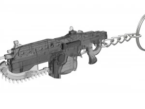 Keychain - Lancer - Gears of War - Printable - STL files 3D Print Model