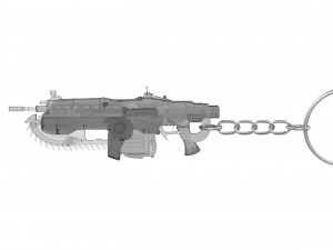 Keychain - Lancer - Gears of War - Printable - STL files Model do druku 3D