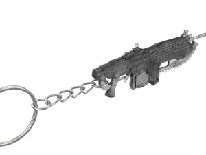 Keychain - Lancer - Gears of War - Printable - STL files 3D Print Model