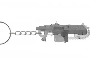 Keychain - Lancer - Gears of War - Printable - STL files 3D Print Model