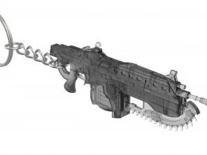 Keychain - Lancer - Gears of War - Printable - STL files 3D Print Model