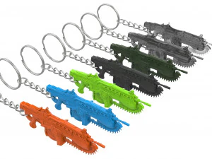 Keychain - Lancer - Gears of War - Printable - STL files 3D Print Model
