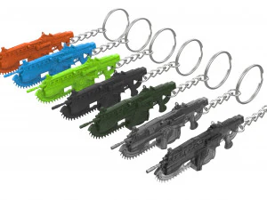 Keychain - Lancer - Gears of War - Printable - STL files 3D Print Model