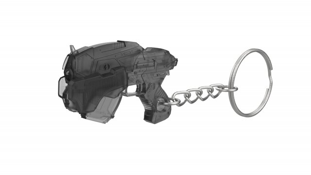 Keychain - Snub Pistol - Gears of War - Printable - STL files 3D Print Model .c4d .max .obj .3ds .fbx .stl .blend 