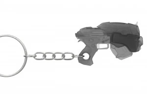 Chaveiro - Pistola Snub - Gears of War - Imprim&iacute;vel - Arquivos STL Modelo de Impressão 3D
