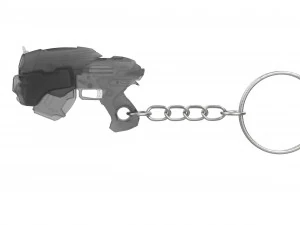 Chaveiro - Pistola Snub - Gears of War - Imprim&iacute;vel - Arquivos STL Modelo de Impressão 3D