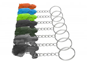 Chaveiro - Pistola Snub - Gears of War - Imprim&iacute;vel - Arquivos STL Modelo de Impressão 3D