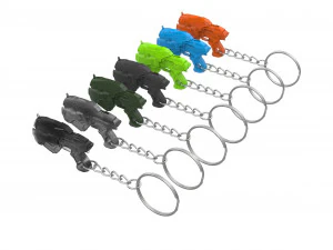 Chaveiro - Pistola Snub - Gears of War - Imprim&iacute;vel - Arquivos STL Modelo de Impressão 3D