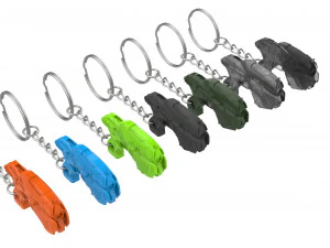 Chaveiro - Pistola Snub - Gears of War - Imprim&iacute;vel - Arquivos STL Modelo de Impressão 3D