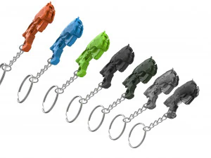 Chaveiro - Pistola Snub - Gears of War - Imprim&iacute;vel - Arquivos STL Modelo de Impressão 3D