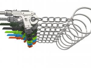 Keychain - ABSATZ-2 - Atomic Heart - Printable - STL file Model Cetak 3D