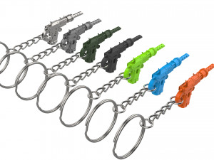 Keychain - ABSATZ-2 - Atomic Heart - Printable - STL file Model Cetak 3D