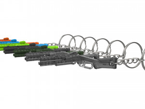 Keychain - Peacekeeper - APEX - Printable - STL files Model Cetak 3D
