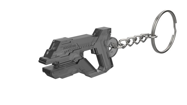 Keychain - Asuran Replicator Stunner - Stargate - Printable - STL files 3D-printmodel .c4d .max .obj .3ds .fbx .stl .blend 