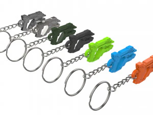 Keychain - Asuran Replicator Stunner - Stargate - Printable - STL files 3D Print Model