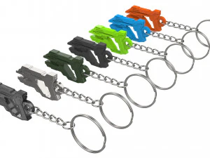 Keychain - Asuran Replicator Stunner - Stargate - Printable - STL files 3D Print Model