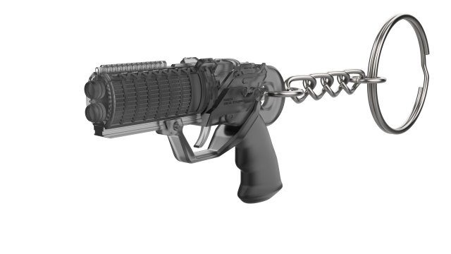Keychain - Agent Ks Pistol - Blade Runner - Printable - STL files 3D Baskı Modeli .c4d .max .obj .3ds .fbx .stl .blend 