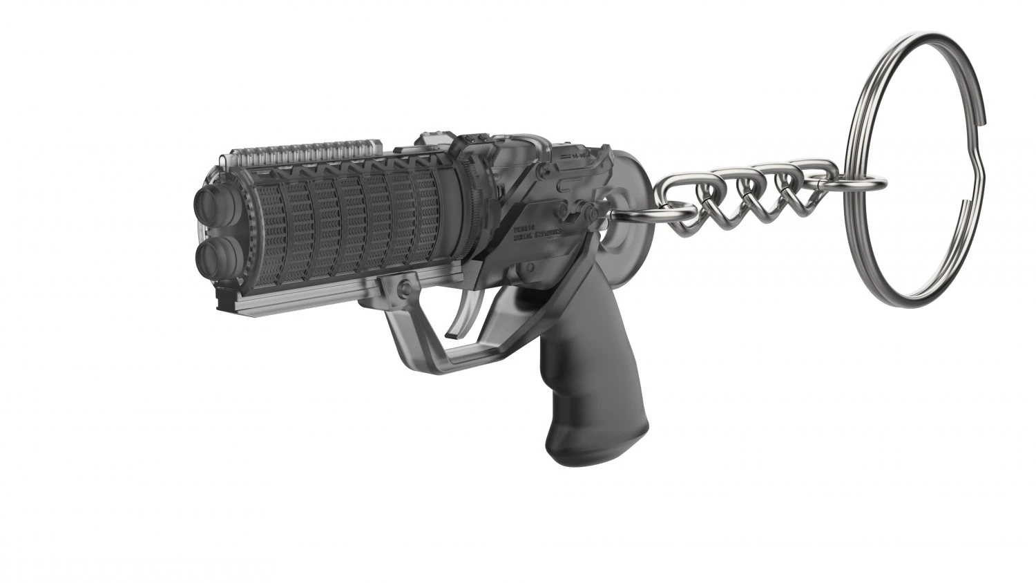 Keychain - Agent Ks Pistol - Blade Runner - Printable - STL files 3D Print Model .c4d .max .obj .3ds .fbx .stl .blend 