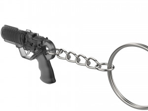 Keychain - Agent Ks Pistol - Blade Runner - Printable - STL files 3D Baskı Modeli