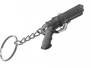 Keychain - Agent Ks Pistol - Blade Runner - Printable - STL files 3D Baskı Modeli