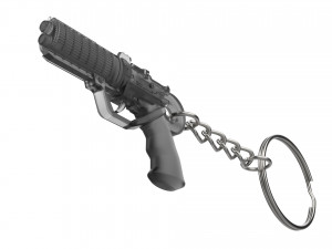 Keychain - Agent Ks Pistol - Blade Runner - Printable - STL files 3D Baskı Modeli