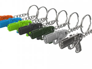 Keychain - Agent Ks Pistol - Blade Runner - Printable - STL files 3D Print Model