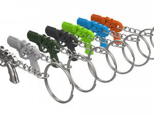 Keychain - Agent Ks Pistol - Blade Runner - Printable - STL files 3D Baskı Modeli