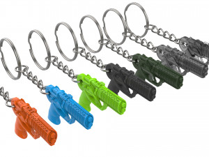 Keychain - Agent Ks Pistol - Blade Runner - Printable - STL files 3D Baskı Modeli