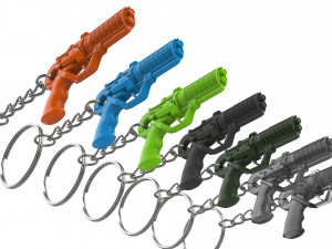 Keychain - Agent Ks Pistol - Blade Runner - Printable - STL files 3D Baskı Modeli