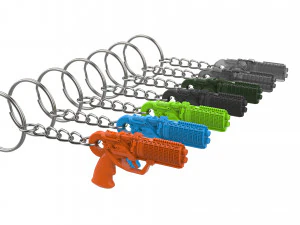 Keychain - Agent Ks Pistol - Blade Runner - Printable - STL files 3D Print Model