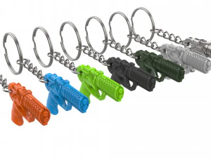 Keychain - Agent Ks Pistol - Blade Runner - Printable - STL files 3D Print Model