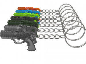 Keychain - Agent Ks Pistol - Blade Runner - Printable - STL files 3D Baskı Modeli