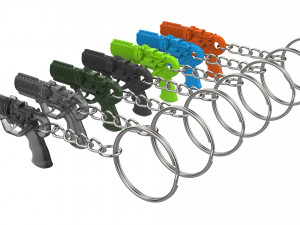 Keychain - Agent Ks Pistol - Blade Runner - Printable - STL files 3D Baskı Modeli
