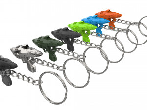 Keychain - Alien Blaster - Fallout - Printable - STL files 3D-printmodel