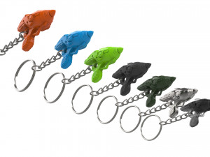 Keychain - Alien Blaster - Fallout - Printable - STL files 3D-printmodel
