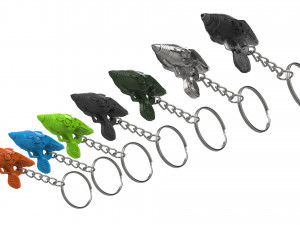 Keychain - Alien Blaster - Fallout - Printable - STL files 3D-printmodel